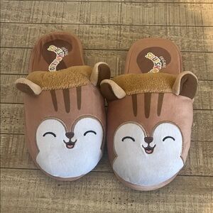 Squishmallows Brown and White Kids Animal Slippers